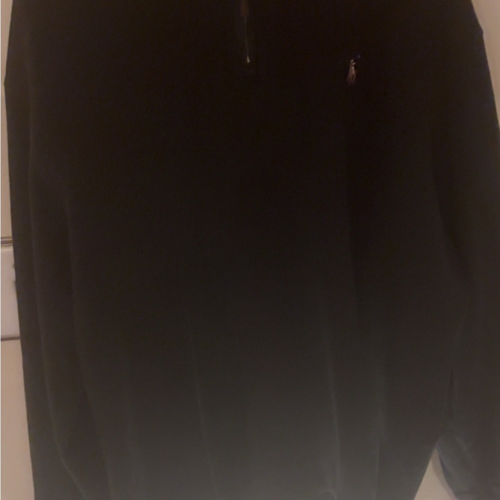 Black Quarter-Zip Pullover